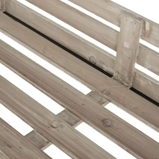 45" Cream Wood Wheelbarrow Shelf Plant Stand {4}