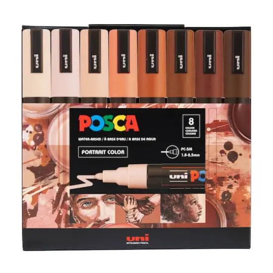 POSCA Portrait Colors PC-5M Paint Marker Set {1}