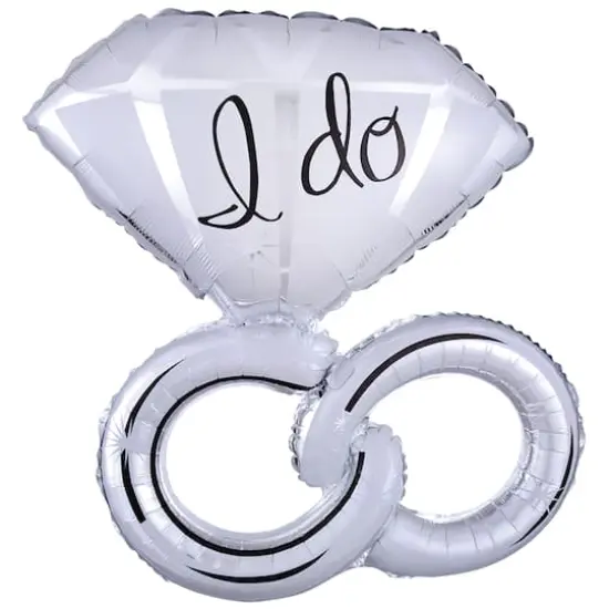 30" Wedding Rings Foil Balloon {1}
