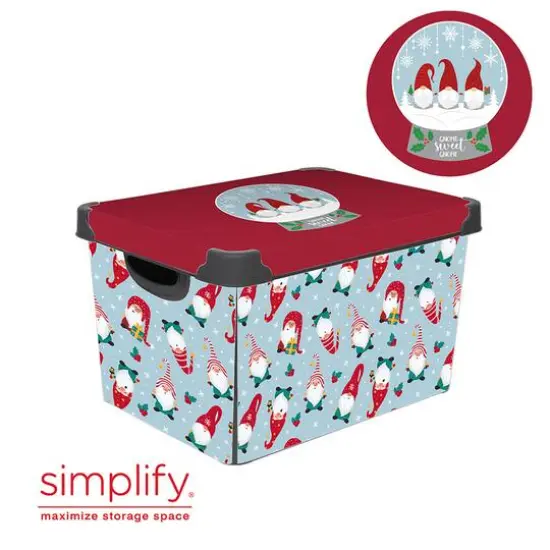Simplify Holiday Gnome Sweet Gnome Storage Tote {11}