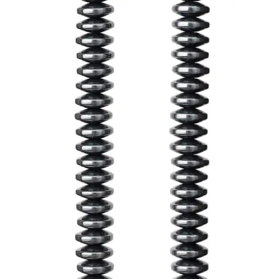 Rondelle Hematite Stone Beads, 8mm by Bead Landing&trade; {1}