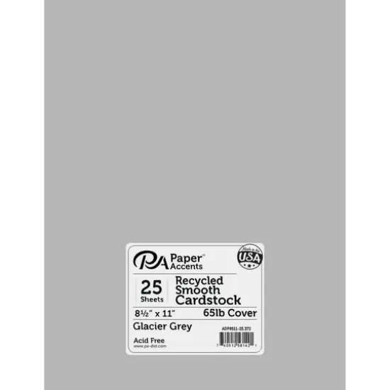 PA Paper&trade; Accents 8.5" x 11" 65lb. Recycled Cardstock, 25 Sheets Wrought Iron {2}