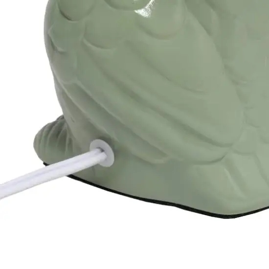 Simple Designs 13" Ceramic Owl Table Lamp Sage Green {11}