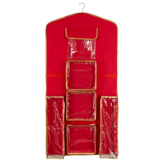 Simplify 8 Compartment Hanging Holiday Gift Wrap Organizer {3}