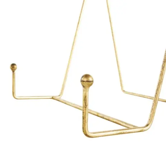 Gold Metal Wide Triangle Display Easel Set {8}