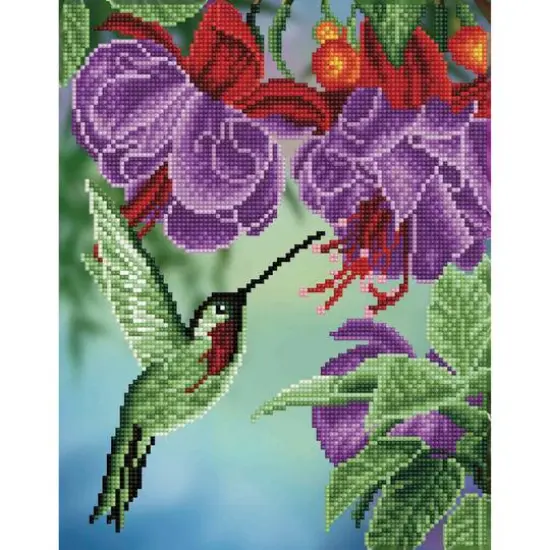 Diamond Art by Leisure Arts Moderate Hummingbird Kit {1}