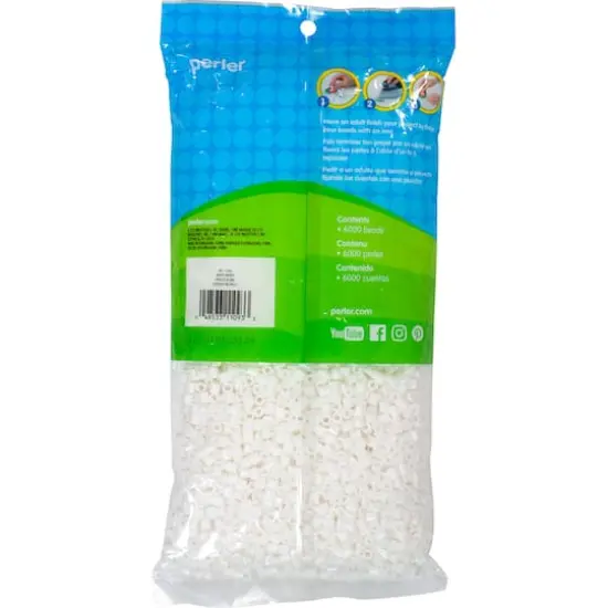  Perler&reg; Fused Beads 6000 Pack White {5}