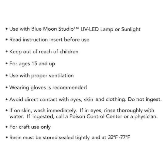 Blue Moon Studio&trade; UV Resin Craft Hard Type Resin, 2oz. {5}