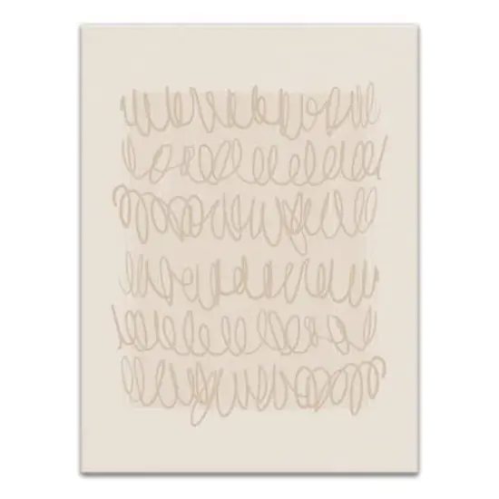 Subtle Scribble 18" x 24" Canvas Wall Art {1}