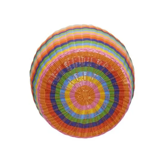 Household Essentials 18" Woven Storage End Table Multicolor {6}