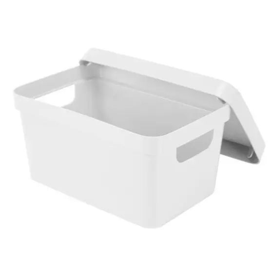 Simplify Small White Vinto Storage Box with Lid {10}