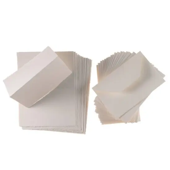 Fabriano 3.3" x 5.1" Medioevalis White Cards & Envelopes, 20ct. {1}