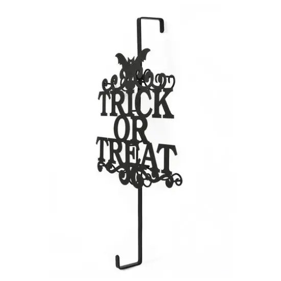 19" Halloween Trick or Treat Wreath Hanger {6}