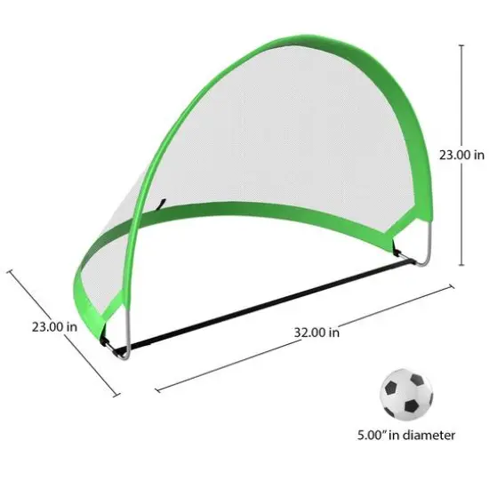 Toy Time Pop Up Soccer Goals Set {3}