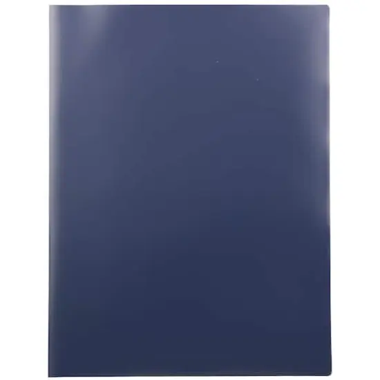 JAM Paper Heavy Duty Plastic High Pocket Organizer Navy {5}