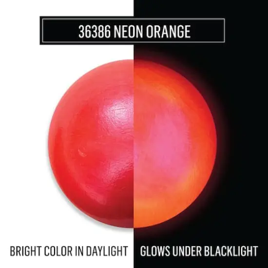 FolkArt &reg; Color Shift Blacklight&trade; Acrylic Paint 36386 Neon Orange {4}