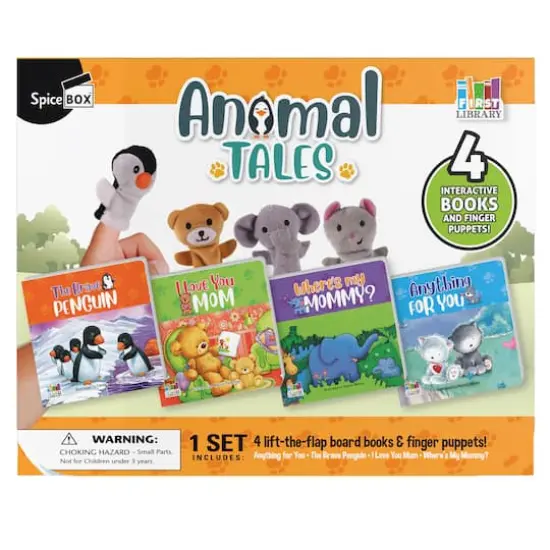 SpiceBox First Library Animal Tales Board Book Set {5}