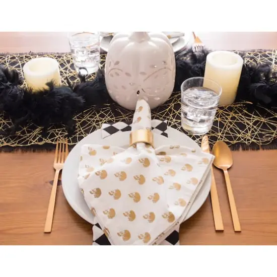 DII&reg; 72" Woven Paper Table Runner Gold {6}