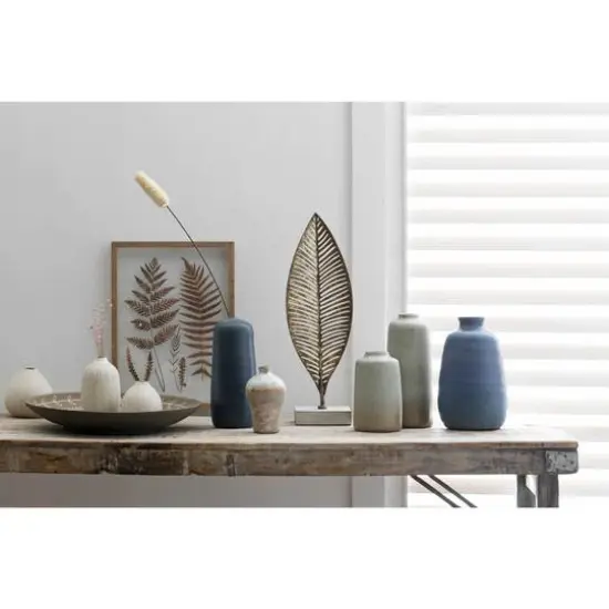 Hello Honey&reg; White Stoneware Vases with Textured Black Polka Dots Set {7}