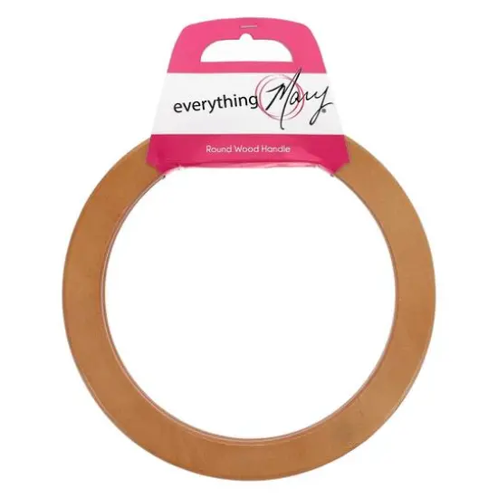 Everything Mary 7.38" Light Brown Round Wood Handle, 2ct. {1}