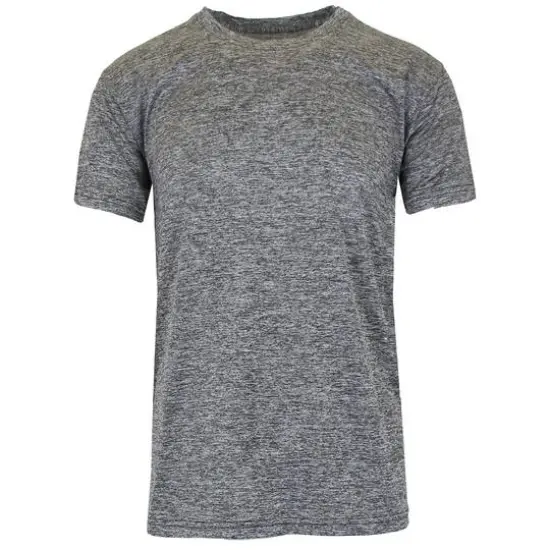 Galaxy By Harvic Moisture-Wicking Performance Men's T-Shirt Gray {1}