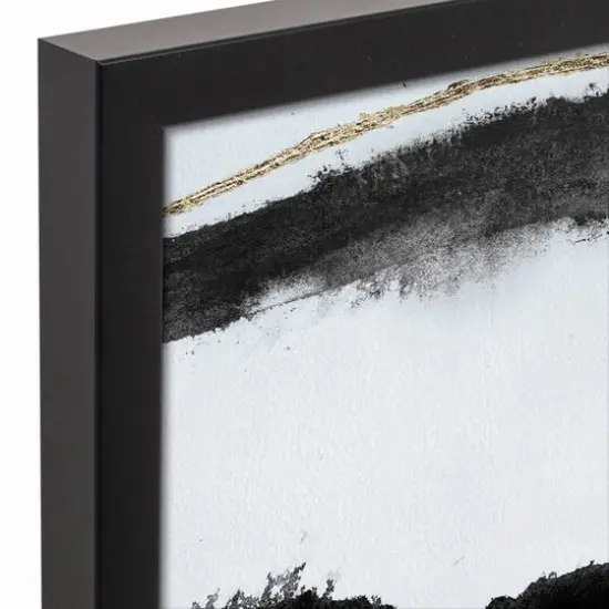 Bold Abstract 16" x 20" Black Framed Canvas {3}