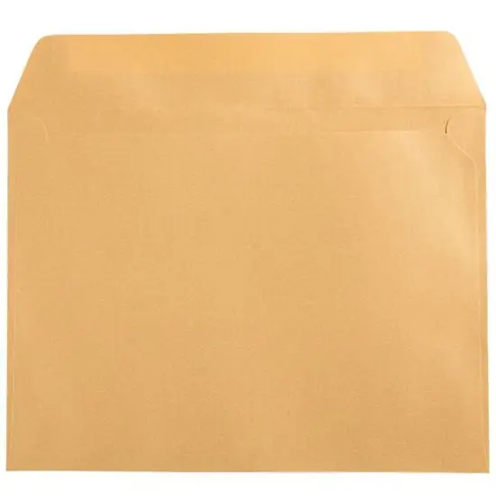 JAM Paper Gold Stardream 9" x 12" Open End Envelopes {4}