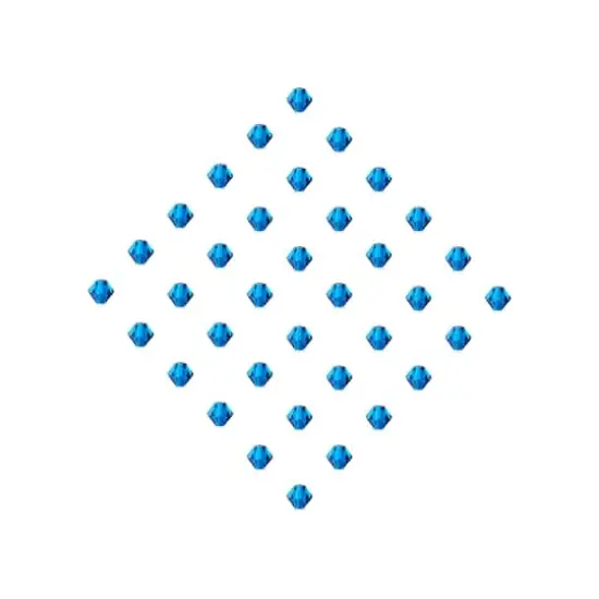 John Bead Preciosa 6mm Czech Crystal Rondelle Beads, 36ct. Capri Blue {4}