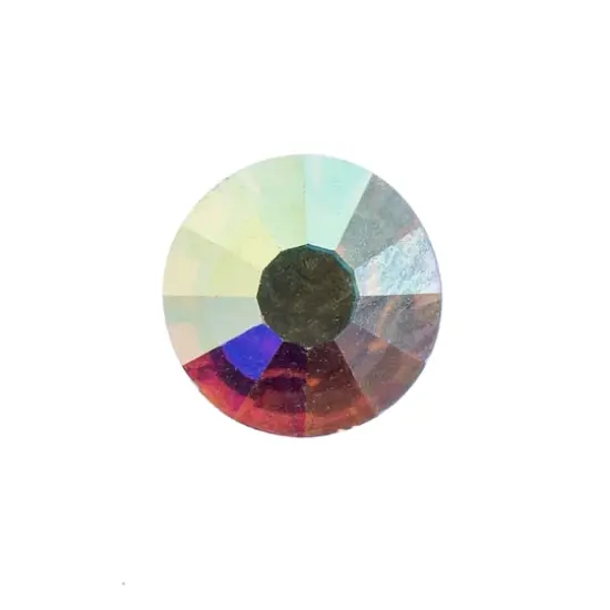 John Bead Crystal Lane SS34 Crystal Glass Round Flatback Rhinestones, 288ct. Crystal Aurora Borealis {3}