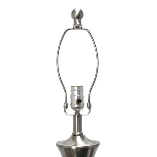Lalia Home Vienna Brushed Nickel Lamp Set {7}