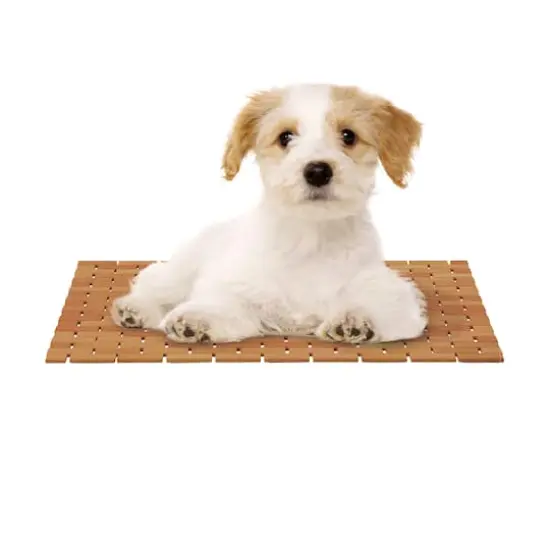 Hastings Home Bamboo Non-Slip Bath and Shower Mat, 24" x 16" {9}