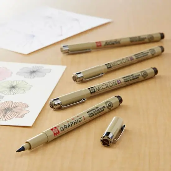 Pigma&reg; Micron&trade; Sepia 4 Pen Set {3}