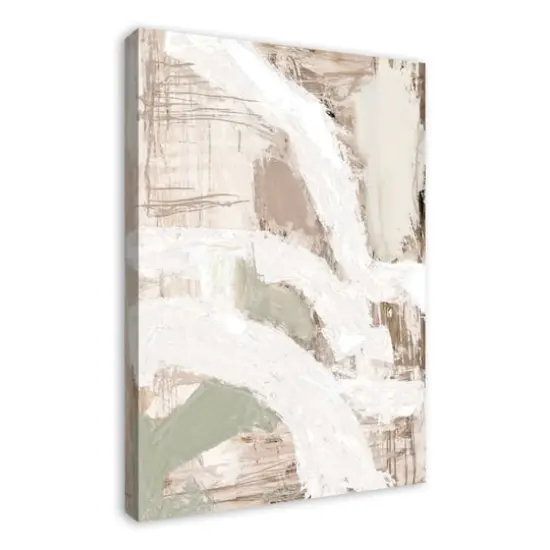 Neutral Abstract Texture 24" x 36" Canvas Wall Art {3}