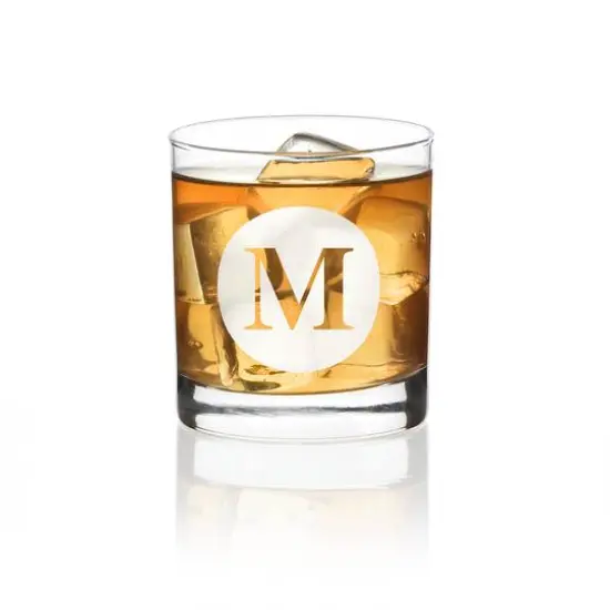 Hortense B. Hewitt Co. Engraved Drinking Glass M {1}