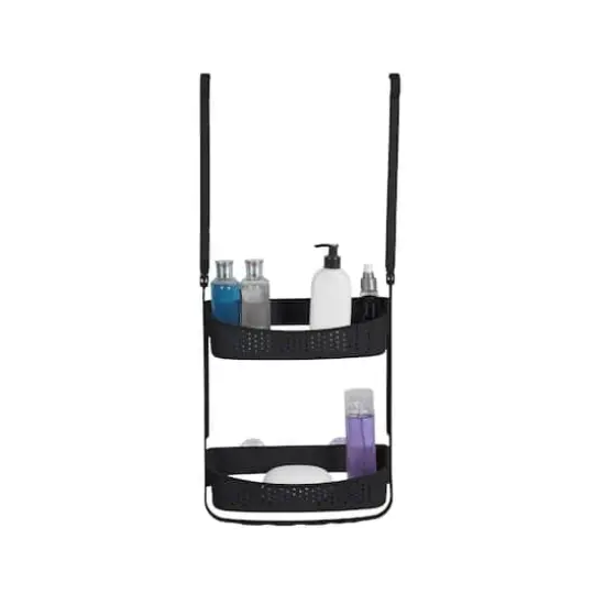 Bath Bliss 2 Way Convertible Shower Caddy Matte Black {6}
