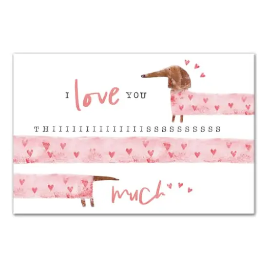 Love You This Much Canvas Wall Art {1}