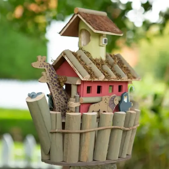 12.5" Noah's Ark Birdhouse {11}