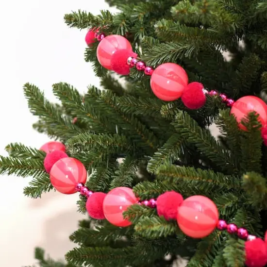 6ft. Pink Candy Pom Pom Garland by Ashland® {4}