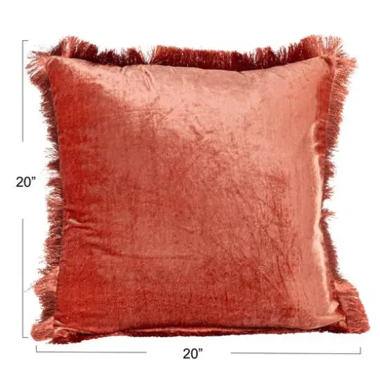 Hello Honey&reg; 20" x 20" Clay Charm Eyelash Fringe Pillow {6}