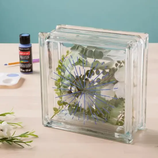 7.5" Decorative Glass Block by ArtMinds&reg; {10}