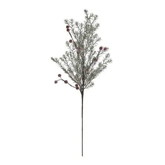 Hello Honey&reg; 27.5" Frosted Faux Evergreen & Berry Pick {1}
