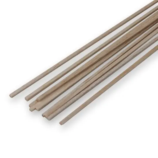 Guillow's 1/8" x 36" Balsa Wood Square Dowels, 10ct. {1}