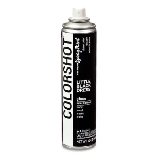 COLORSHOT&reg; Premium Gloss Spray Paint Little Black Dress {4}