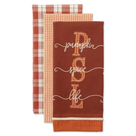 DII&reg; Pumpkin Spice Life Dishtowel Set {4}