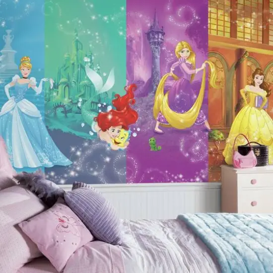 RoomMates Disney Princess Scenes Spray & Stick Wall Mural {3}