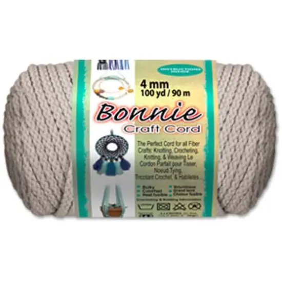 Bonnie Craft Cord, 4mm Lamb's Wool {3}