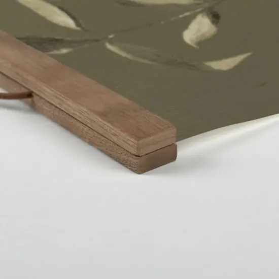 Antique Still Life Teak Hanging Canvas {3}