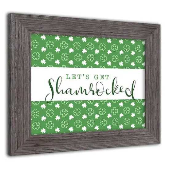 Lets Get Shamrocked Framed Print 2 11" x 14" Western Gray Framed Print {3}