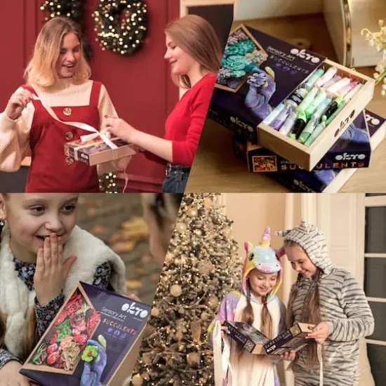 OKTO DIY Wood & Craft Inspiration Flowers Clay Kit {10}