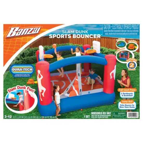 Banzai&reg; Inflatable Slam Dunk Sports Bouncer&trade; Outdoor Toy {3}